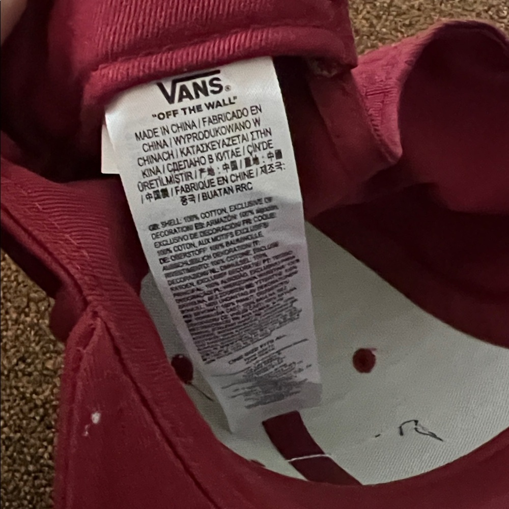 Vans Burgundy Cap - Picture 3 of 4